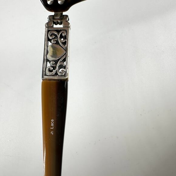 Brighton Handmade Spanish Lace Tortoise Rectangle Sunglasses Ombre Gradient - Picture 5 of 7